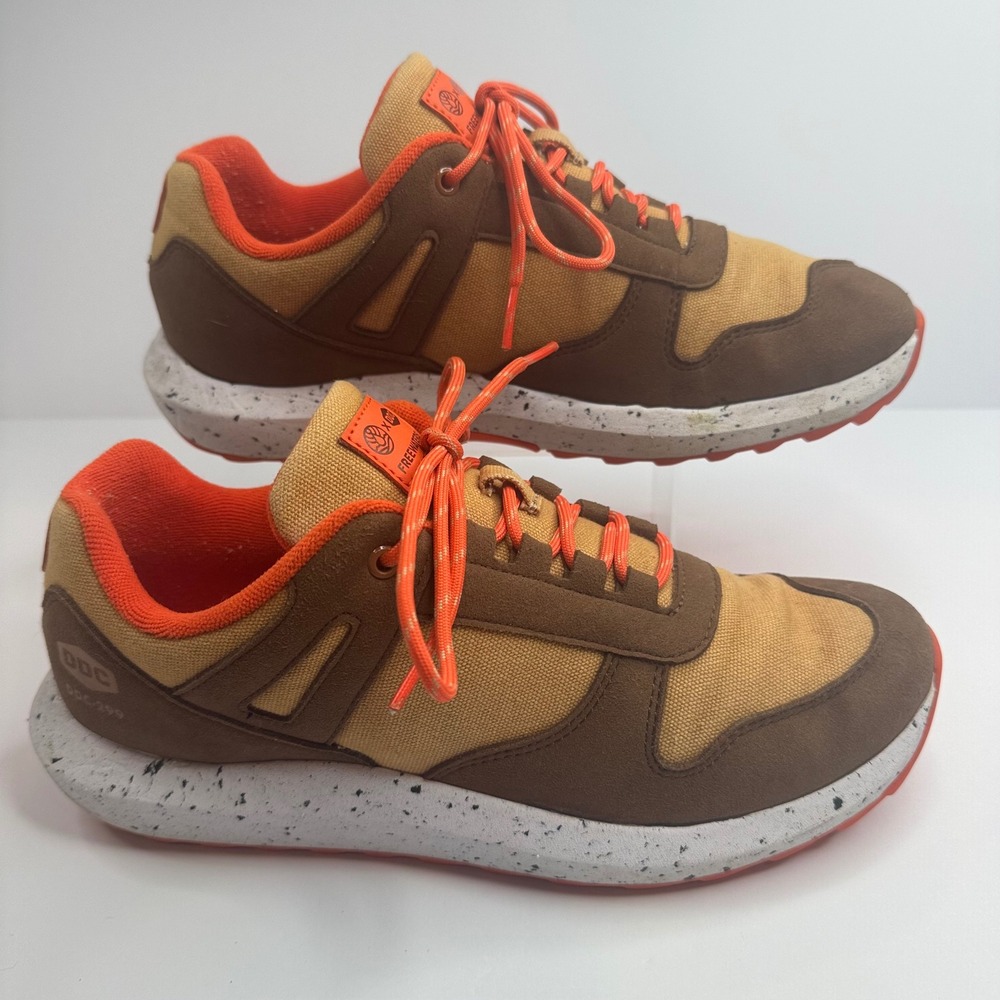 Freewaters x Draplin Design Co DDC-299 Kool Kick Mens 9 Brown Orange Sneakers